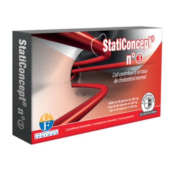 StatiConcept n 3 capsules 60 C - FENIOUX