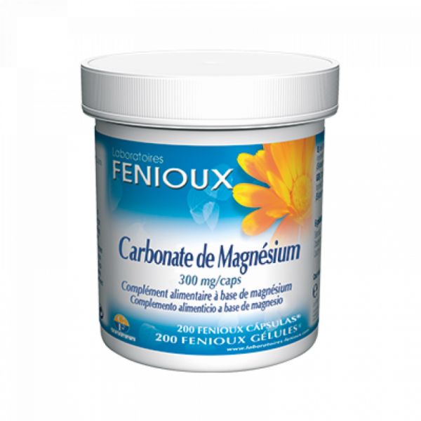 Carbonat Magnesi 300 mg 200 Càpsules - FENIOUX