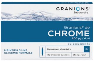 Comprar GRANIONS Cromo Granions 30 ampolas 2 ml Por 16,49€