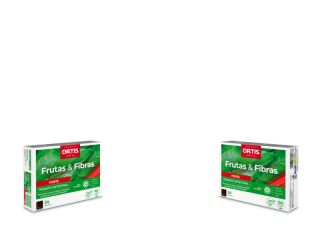 Comprar ORTIS Fruites i Fibra Forte 2 Envasos de 48 Cubs Masticables Per 23,78€