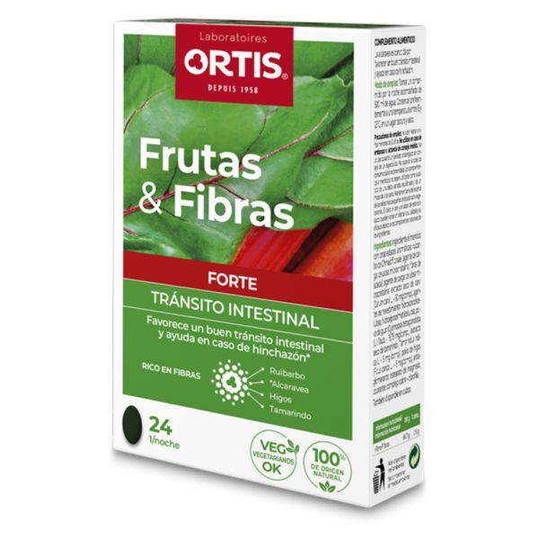 Fruit en vezels Forte 2 containers van 24 tabletten