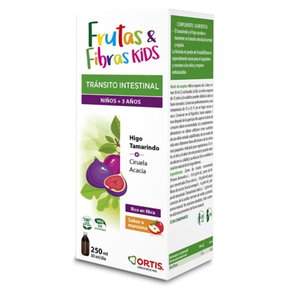 Fruites i fibres Acció Suau Xarop 250 ml - ORTIS