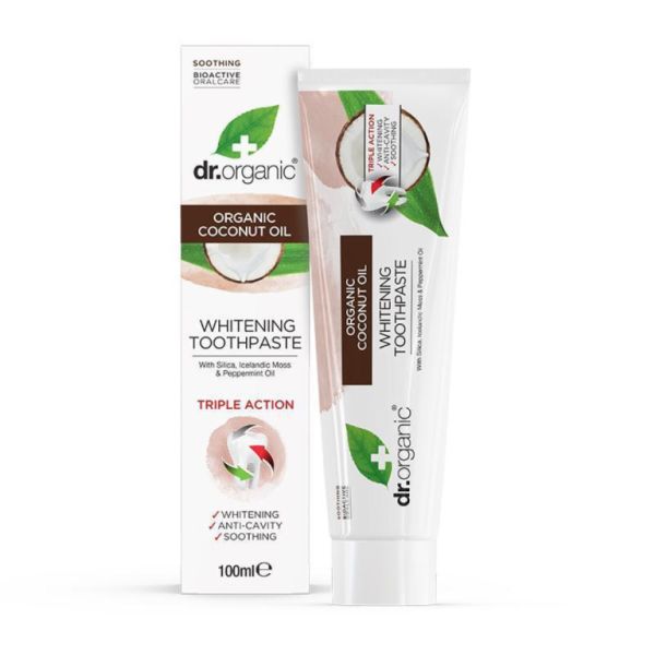 Dentifrice à l'huile de coco 100 ml - DR ORGANIC