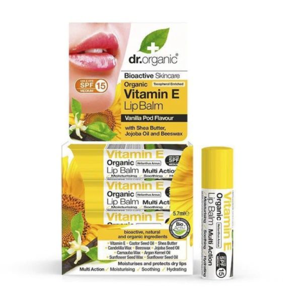 Bálsamo Labial Vitamina E Orgánica 5,7 ml