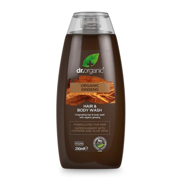 Ginseng Bath and Hair Gel 250 ml - DR ORGANIC