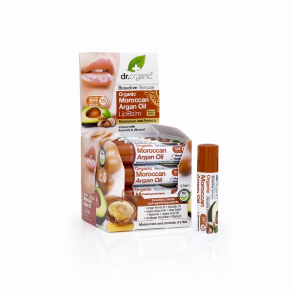 Argan, Avocado and Almond Lip Balm - DR ORGANIC