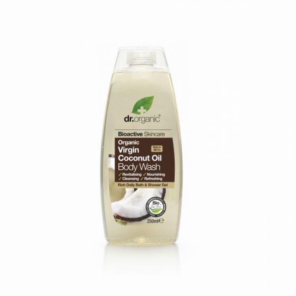 Gel de banho de óleo de coco 250 ml - DR ORGANIC