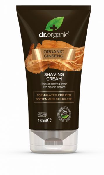 Crème à Raser Ginseng 125 ml - DR ORGANIC