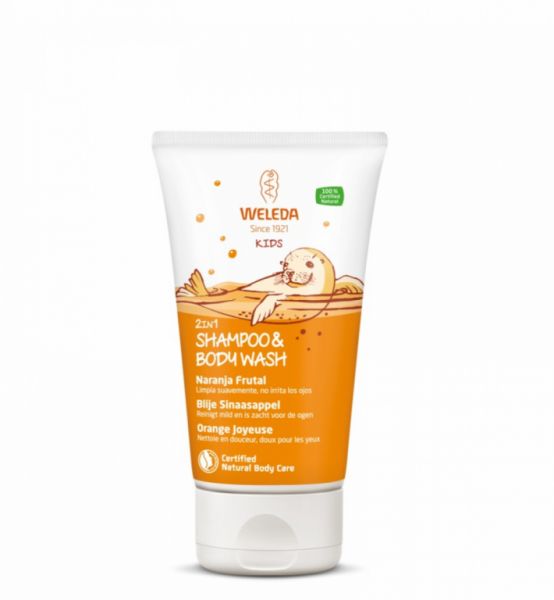 Shampoo e Gel Frutado Kids Laranja 2 em 1 150 ml