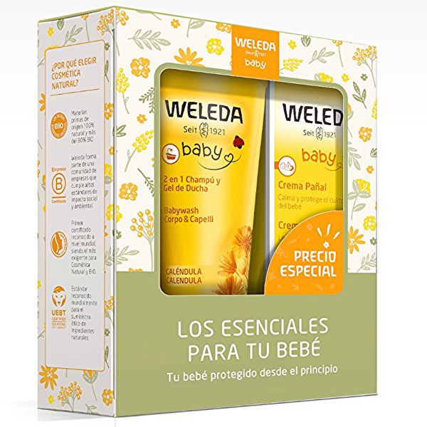 Crema Pañal 75 ml y Champú y Gel de Baño. Set Top Bebé.