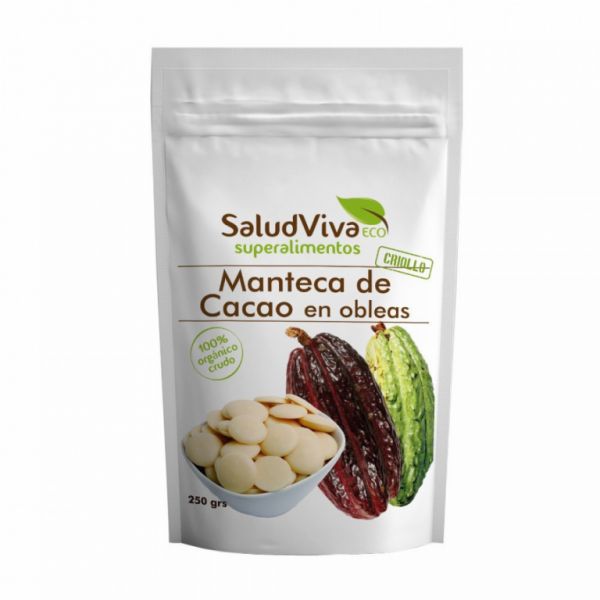 Beurre de cacao en gaufrettes 250 gr. ECO