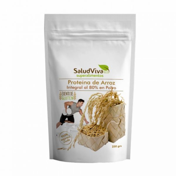 RICE PROTEIN 80% 250 GRS. - SALUD VIVA