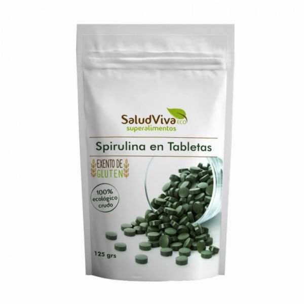 SPIRULINA EM COMPRIMIDOS 125 GR - SALUD VIVA