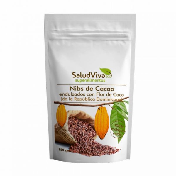 NIBS DE CACAO CON ZUMO FLOR DE COCO 150 GRS