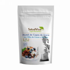 köpa SALUD VIVA HAVERFLINGAR MUESLI MED KAKAO NIBS 350 G Förbi 6,55€