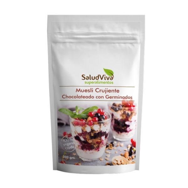 CHOCOLADE CRUJI MUESLI MET SPRUITEN 300 GRS.