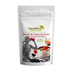 Comprar SALUD VIVA MUESLI COPOS DE AVENA FRUTAS Y SEMILLAS 500G ECO Por 9,19€