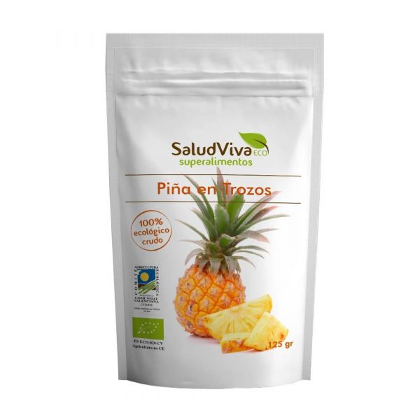 PINEAPPLE IN PIECES 125 GRS. - SALUD VIVA