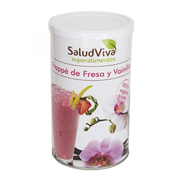 AARDBEI EN VANILLE FRAPPE 200 GRS. - SALUD VIVA