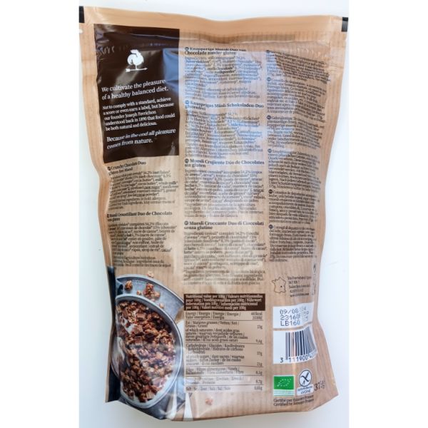 Crunchy Muesli Duo de Chocolates 375 g - FAVRICHON Img 2