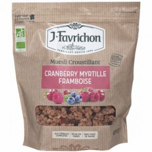 Crunchy Muesli Mirtilo Arándanos y Frambuesa 450 g