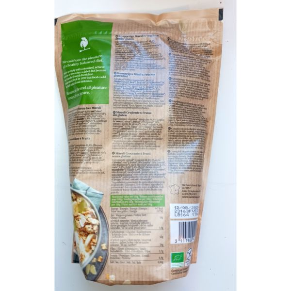 Crunchy Muesli 6 Fruites 375 g - FAVRICHON Img 2