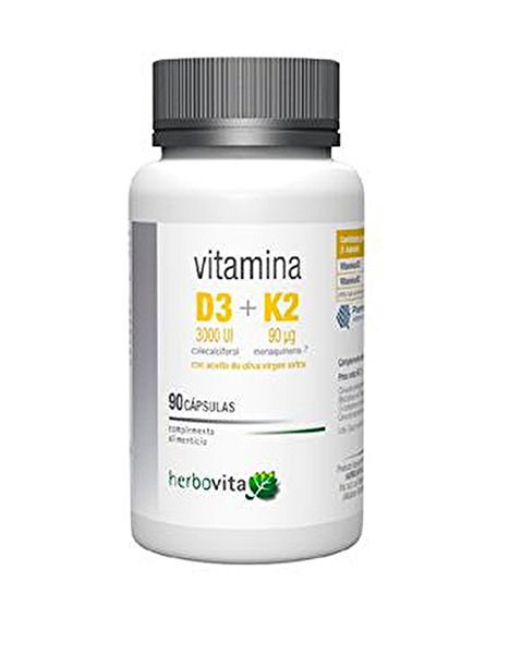 VITAMIN D3+K2 90 caps - HERBOVITA