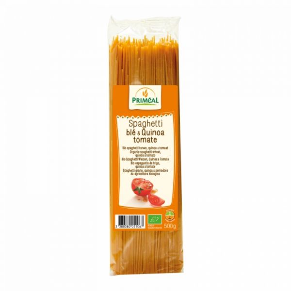 Espaguete Trigo Quinoa Tomate 500 g - PRIMEAL