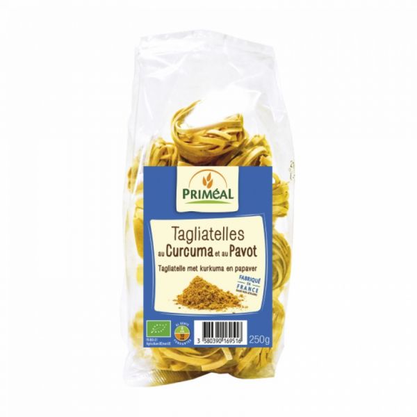 TAGLIATELLES COM CURCUMA E SEMENTES DE PAPOILA 250