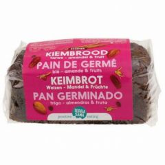 Buy TERRASANA WHEAT GERMINATED BREAD FRUITS & ALMONDS 400 g By 4,45€