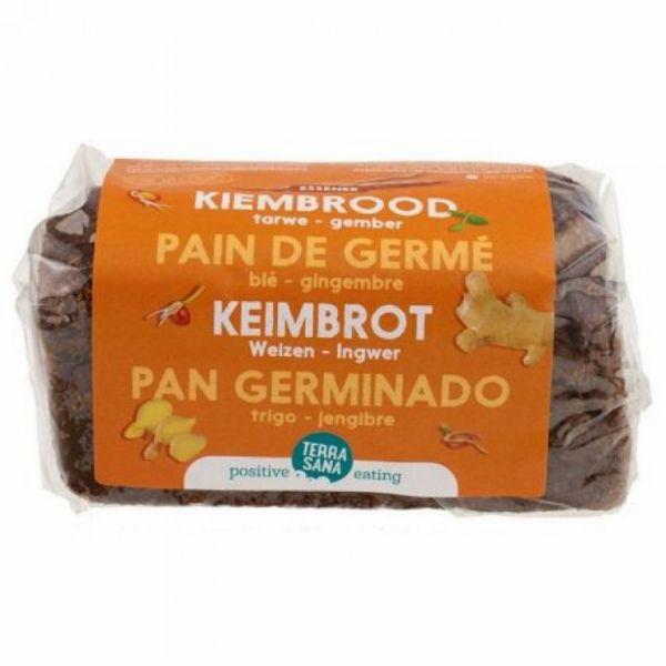 GEKIEMDE TARWE-GEMBERBROOD 400 g - TERRASANA