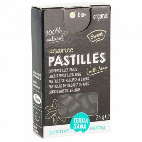 PASTILLAS DE REGALIZ CON ANIS 25 g - TERRASANA