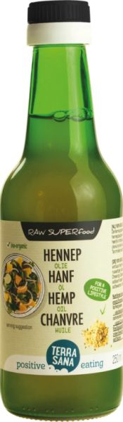 RAUWE HEMPZAADOLIE 250 ml - TERRASANA