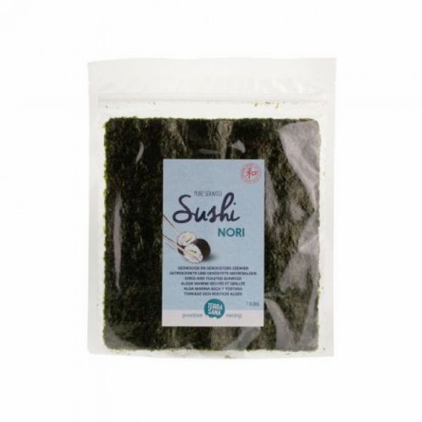 SUSHI NORI 7 FEUILLES GRILLÉES 17 g - TERRASANA