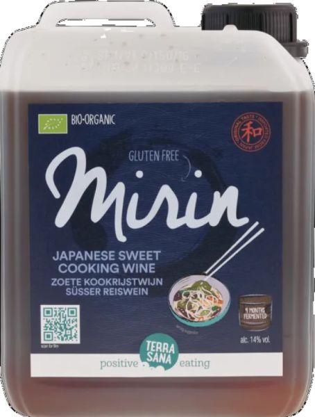 MIRIN VINHO DE ARROZ DOCE PARA COZINHA 2,5 l