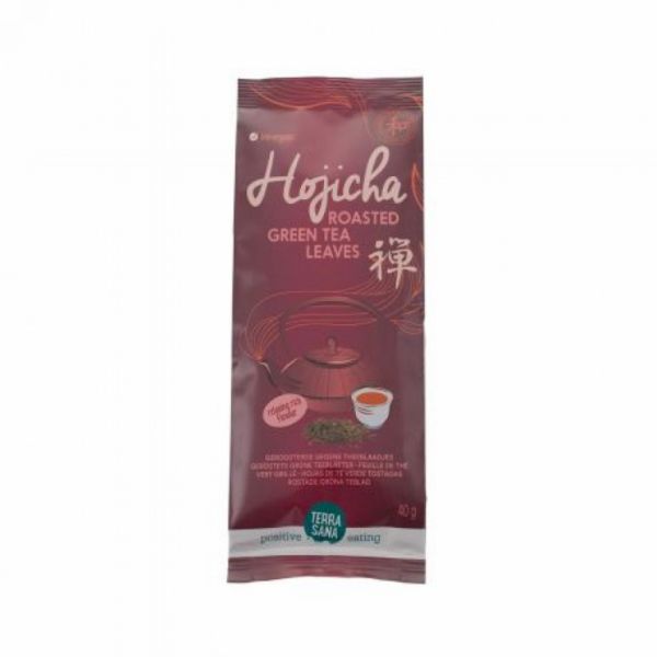 HOJICHA ROASTED GREEN TEA LEAVES 40 g - TERRASANA