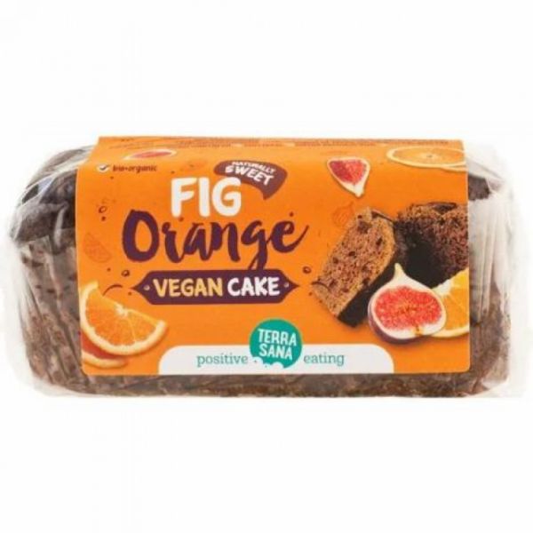 Bolo Vegano de Figo e Laranja 350 g - TERRASANA