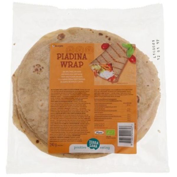 PIADINA WRAP DE HARINA DE TRIGO INTEGRAL Y AVENA 2