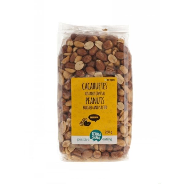 ROASTED PEANUTS WITH SALT 250 g - TERRASANA