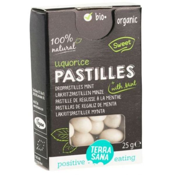 LICORICE PADS WITH MINT 25 g - TERRASANA