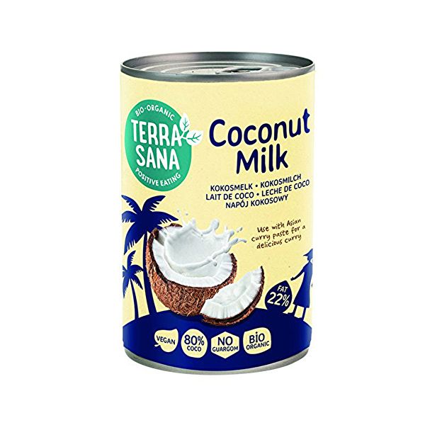 Lait de coco faible en gras 400 ml - TERRASANA