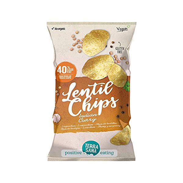 Chips de lentilles au curry indien 75 g