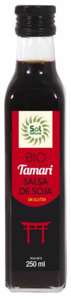 MOLHO BIO DE SOJA TAMARI 250 ml - Sol Natural