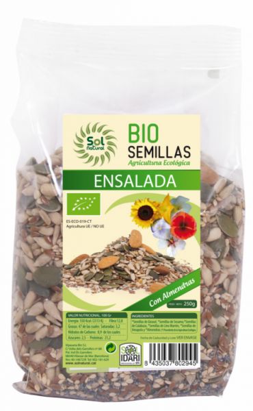 MISTO DI SEMI PER INSALATE BIO 250 g - Sol Natural