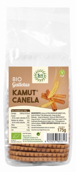 BISCOITOS KAMUT COM CANELA ORGÂNICA 175 g