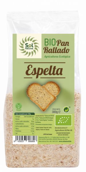 ORGANIC SPELLET GRILLED BREAD 300 g - Sol Natural