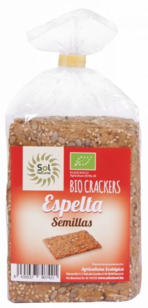 BIO Dinkel- und Samencracker 200 g - Sol Natural