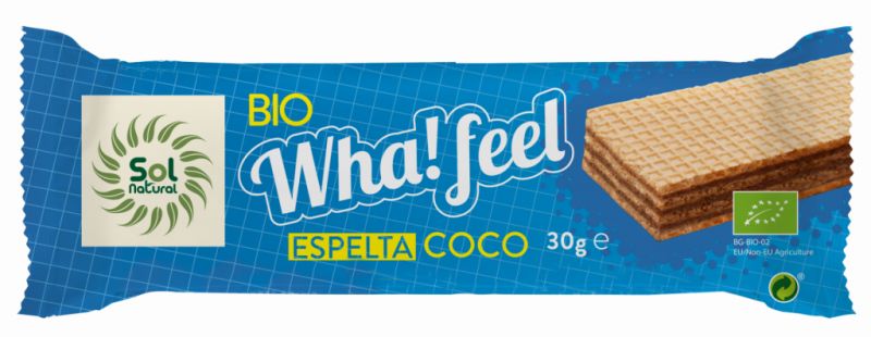 WHA FEEL SNACK ÉPEAUTRE ET NOIX DE COCO BIO 30 g