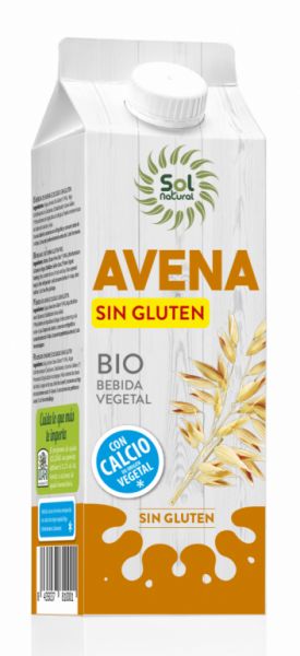 BEBIDA DE AVENA CALCIO SIN GLUTEN BIO 1 L