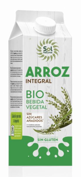 BEBIDA DE ARROZ INTEGRAL BIO SEM AÇÚCAR BIO 1 L